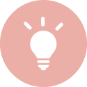 lightbulb icon inside a circle