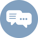 Conversation bubble icons